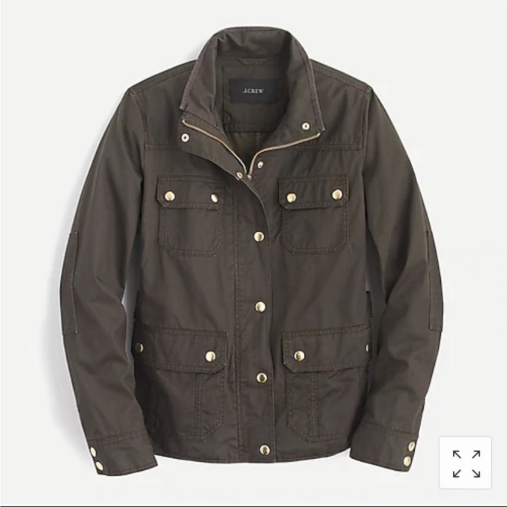 Jcrew downtown field jacket. Olive color. Size extra small.